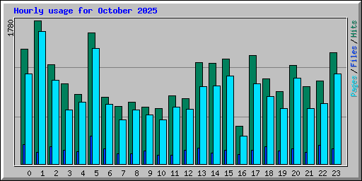 Hourly usage for October 2025